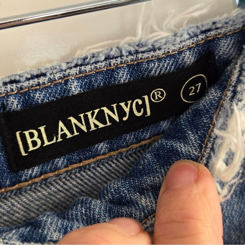 BlankNYC Cruise Control High-Rise Jean Shorts w Distressing Sz 27 or 4 NEW - Picture 7 of 13